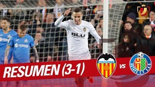 Resumen de Valencia CF vs Getafe CF 31 [upl. by Sudnak]