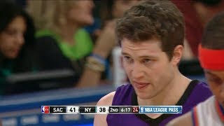 20140212  Jimmer Fredette Career Night Full Highlights at Knicks  24 Pts On Fire [upl. by Colier314]