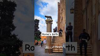 Did you know the legendary symbol of Rome🐺🤔 Description👇rome myths italia travel tour explore [upl. by Boonie]