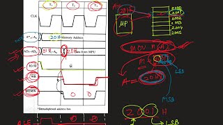 Memory Write Timing Diagram In 8085 Microprocessor [upl. by Hanaj]