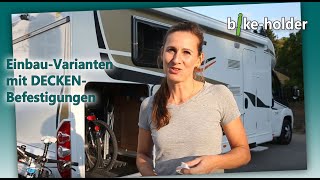 Fahrradhalterung für Wohnmobil Heckgaragen  Caravan amp Wohnmobil Garage [upl. by Anaujik]