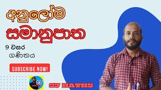 අනුලෝම සමානුපාතGrade 9 maths lesson 10Anuloma Samanupatha grade 9direct proportion grade 9 maths [upl. by Garrison]