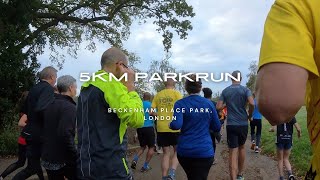 Returning to Parkrun After 3 Weeks Off  5KM at Beckenham Place Park London [upl. by Iel]