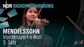 Mendelssohn Violinkonzert eMoll 3 Satz mit Arabella Steinbacher  NDR Radiophilharmonie [upl. by Noillid]