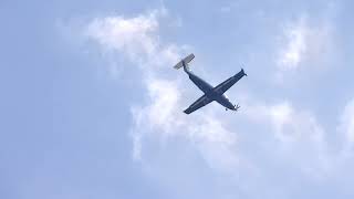 PlaneSense Pilatus PC12 On Finals For Runway 22  Filmed At Railfest 2024 [upl. by Margarida]