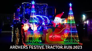 Archers Festive Tractor Run 2023  Merry Christmas [upl. by Melgar]