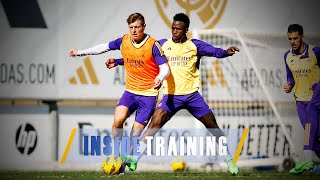 Intensity and skill practice ahead of Rayo  Real Madrid City [upl. by Jacquenette]