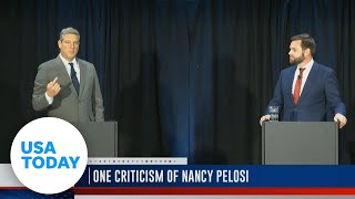 Trump and Pelosi cause a heated debate between JD Vance and Tim Ryan  USA TODAY [upl. by Ravi137]