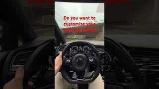 Custom carbon fiber steering wheel factory steeringwheel vw volkswagen vwgolf carbonfiber [upl. by Relyks983]