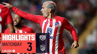 Resumen de Rayo Vallecano vs Atlético de Madrid 07 [upl. by Elleunamme]