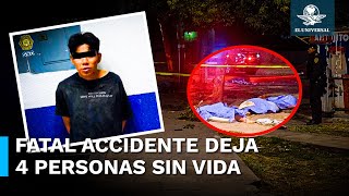 4 muertos y 5 heridos deja automovilista al conducir a exceso de velocidad en Río Churubusco [upl. by Annohsak937]