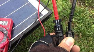 How to Quickly test a solar panel using a multimeter [upl. by Coop]