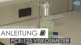 Bedienungsanleitung zum Viskosimeter PCE125 [upl. by Ronda28]