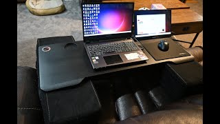 ChristCenteredGamercom Unboxes the Couchmaster Cyboss – Extra Wide Ergonomic Couch Desk [upl. by Nnayelsel]