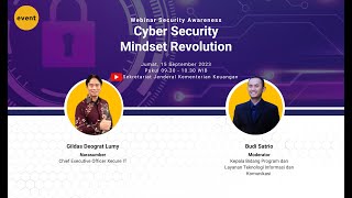 Webinar Security Awareness  Cyber Security Mindset Revolution [upl. by Purdy]