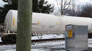 021319  Providence amp Worcestor PampW train thru Plainfield CT Dash 840BW 4006 amp 4007 [upl. by Rush]