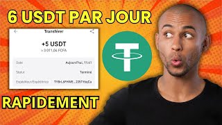 Gagner 26 USDT chaque jour rapidement avec ce site [upl. by Yorgos]