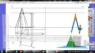 PROIEZIONE ORTOGONALE DI DUE FIGURE [upl. by Nosnorb]