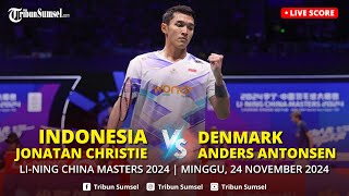 🔴LIVE  JONATAN CHRISTIE INDONESIA VS ANDERS ANTONSEN DENMARK  FINAL LINING CHINA MASTERS 2024 [upl. by Latnahc]