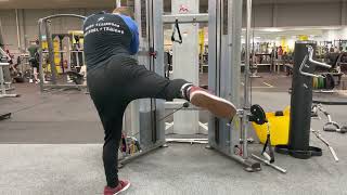 Glute Medius Cable Kickback  Exercise Demo [upl. by Lister]