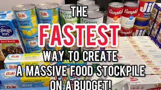 Massive Food Stockpile prepper pantry built on a budget Shop sales to build a pantry [upl. by Netaf]