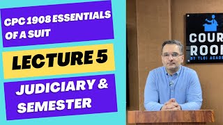 CPC 1908 Lecture 5  Essentials of a suit Lecture series for  Judiciary Preparation [upl. by Aniretak]