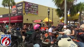 Bike Week begins in Daytona Beach as bikers flock to Central Florida [upl. by Atsahc372]