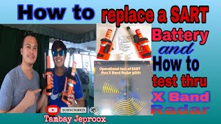 How to replace a Search And Rescue Radar Transponder quotSARTquot Battery and Operational test JRC [upl. by Rednaxela732]