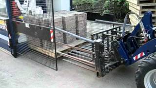 Machinaal palleteren van klinkers voor machinaal herbestraten en machinaal pakket [upl. by Rew145]