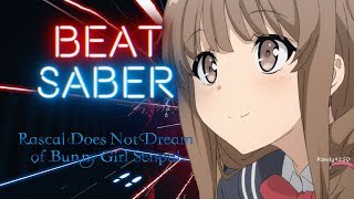 Bunny Girl Senpai Ed  Fukashigi No Karte  Kaede Version  Beat Saber ExpertS Rank [upl. by Noid354]