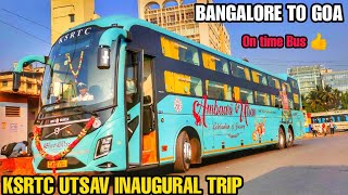 KSRTC AMBAARI UTSAV INAUGURAL BUS JOURNEY  BANGALORE TO GOA  YELLAPUR GHAT  VOLVO 9600 SLEEPER [upl. by Airelav819]