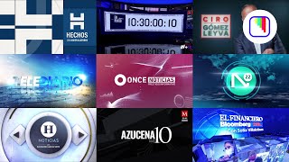 Recopilación de todos los noticieros mexicanos Intro y final 2022  EnLaPantalla [upl. by Henrion]