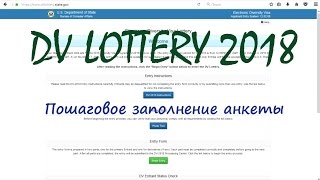 Грин Кард Лотерея Как заполнить анкету DV2020Пошаговое заполнение анкетыgreen card lottery  10 [upl. by Nennarb]