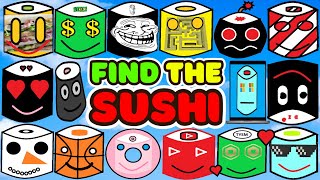 Find The SUSHI 💖ROBLOX 💖 All Badges 85 [upl. by Alludba]