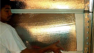 How to Insulate a MetalAluminum Garage Door Home Energy Saving TIps [upl. by Yelhak863]