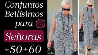 MODA SEÃ‘ORAS CONJUNTOS DE ROPA PARA VESTIR FÃCILMENTE SEÃ‘ORAS DE 50 60 Y 70 AÃ‘OS [upl. by Twila167]