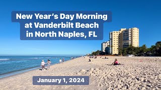 New Year’s Day Morning 2024 at Vanderbilt Beach in North Naples Florida [upl. by Norvan]