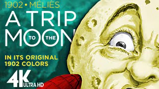 4K Restored  A Trip to the Moon🎬HD Colorized Full MovieAdventure Fantasy1902 月球旅行记Georges Méliès [upl. by Konstantine]