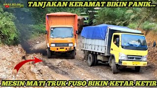 Akibat Mesin Truk Mati Saat Nanjak Truk Fuso Oren Bikin Sopir Fuso Fighter Panik Di Tanjakan [upl. by Hoang]