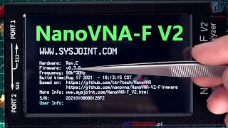 NanoVNAF V2 analizator sieci wektorowej  RF Demo Kit [upl. by Yaluz]