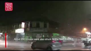 Heavy rain strong wind wreak havoc in parts of Penang [upl. by Nide]