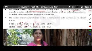 Carbylamine or Isocyanide Test [upl. by Brunhilda555]