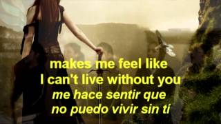 Rihannas Stay Video Karaoke EnglishSpanish captioned [upl. by Nickles]