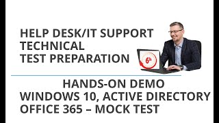 HELP DESKIT SUPPORT TECHNICAL TEST PREPARATION [upl. by Eednas]