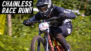 CHAINLESS RACE RUN  BALKAN DH CHAMPIONSHIPS POIANA BRASOV ROMANIA 2023 [upl. by Elleret]