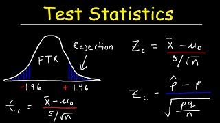 Test Statistic For Means and Population Proportions [upl. by Eelano]