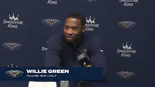 Willie Green recaps loss vs Timberwolves  Pelicans vs Timberwolves Postgame 111823 [upl. by Hinkel]