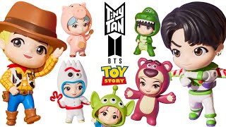 NOVA COLEÇÃO COMPLETA TINYTAN BTS X TOY STORY DISNEY PIXAR COLLAB [upl. by Williamsen]