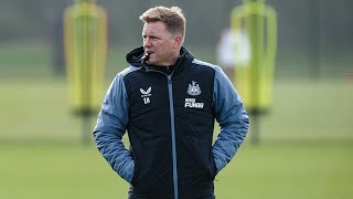 INTERVIEW  Eddie Howe on Dubai Training Camp [upl. by Otit]