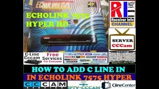 ECHOLINK 7575 HYPER HD RECEIVER CCCAM OPTION [upl. by Horst]